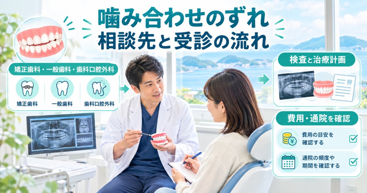 山口県で噛み合わせのずれを矯正相談する前に知りたい受診先の選び方と流れ