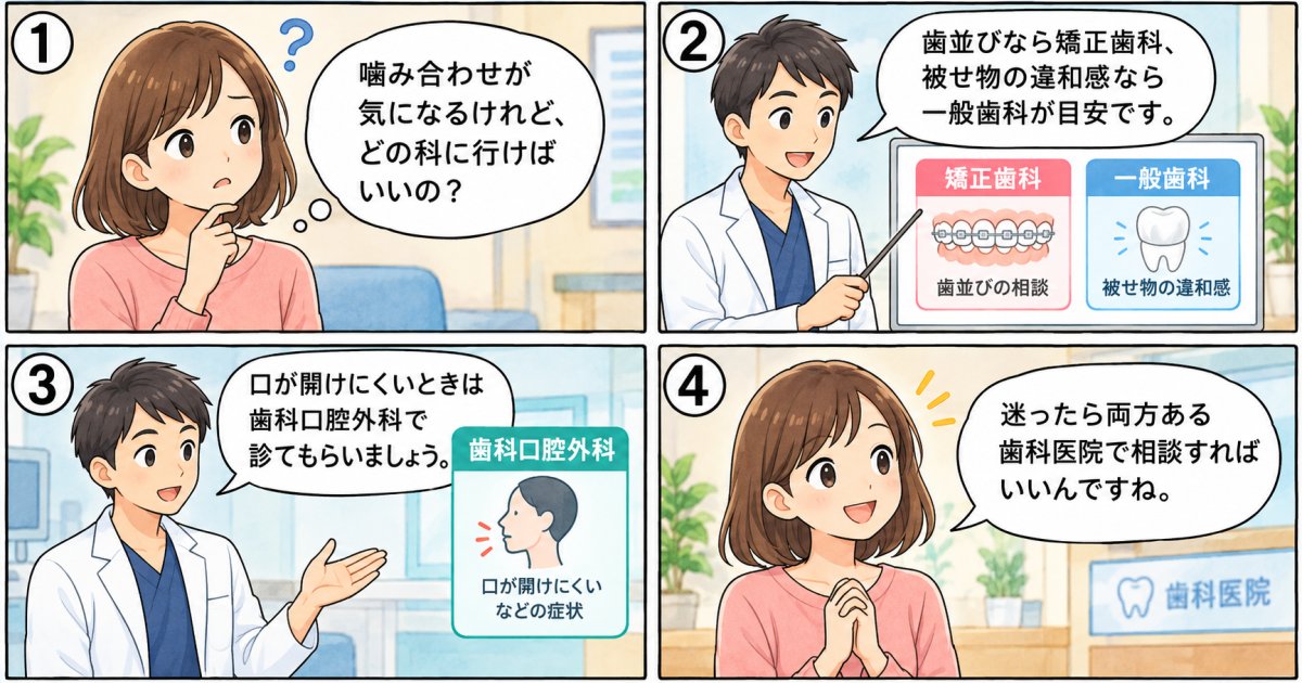 山口県で噛み合わせが悪いと感じたらどこに相談する?